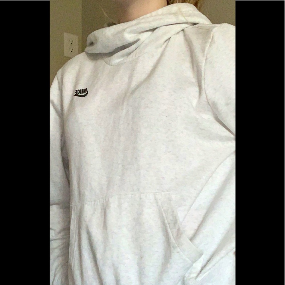 White nike “turtleneck” sweatshirt